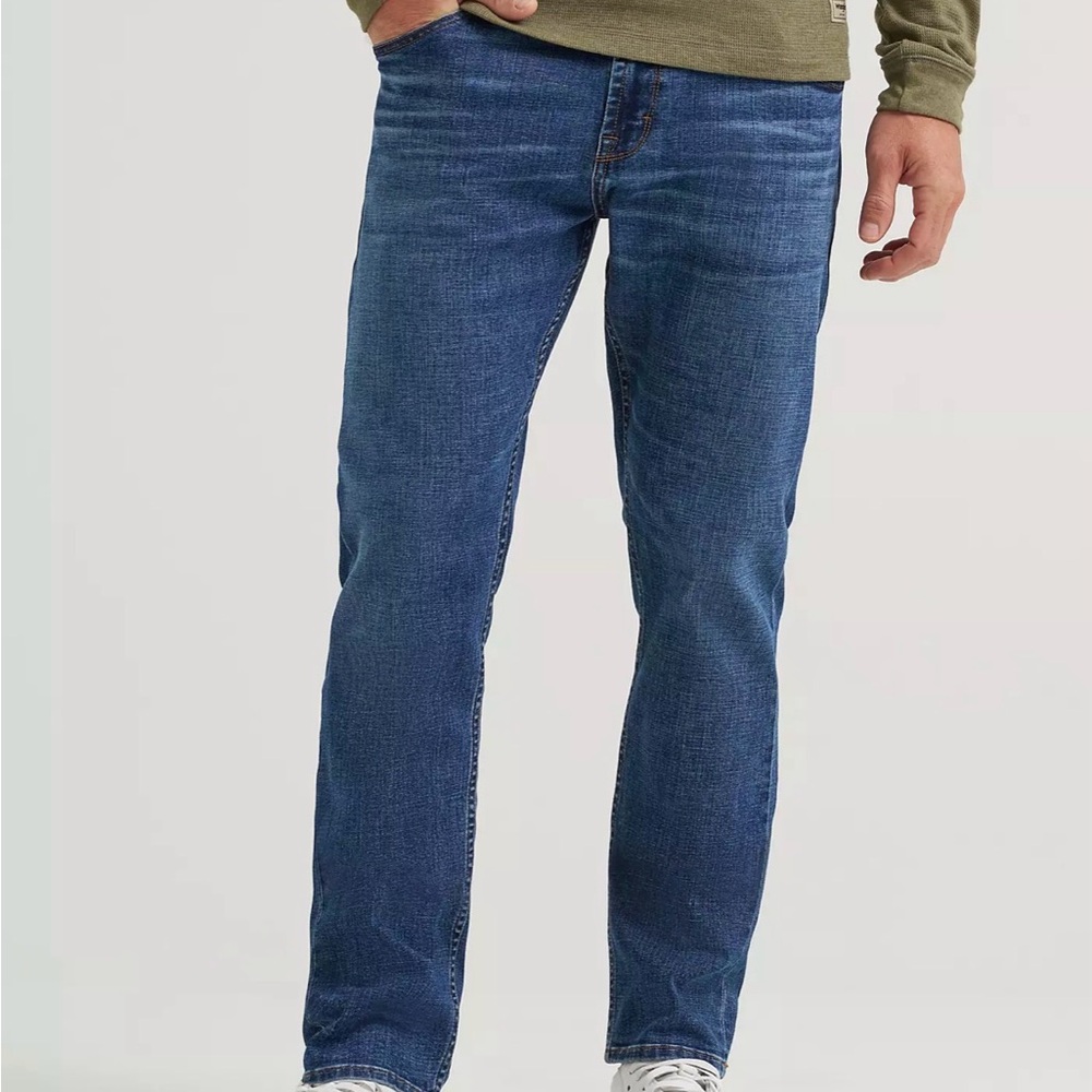 Wrangler Men's Slim Taper Fit Jeans - Dark Blue